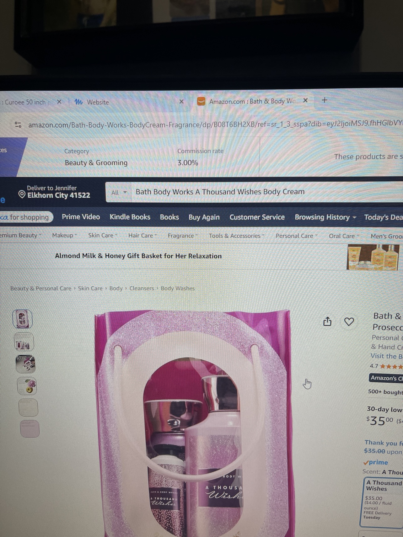 A Thousand Wishes Gift Set shown on its Amazon product page