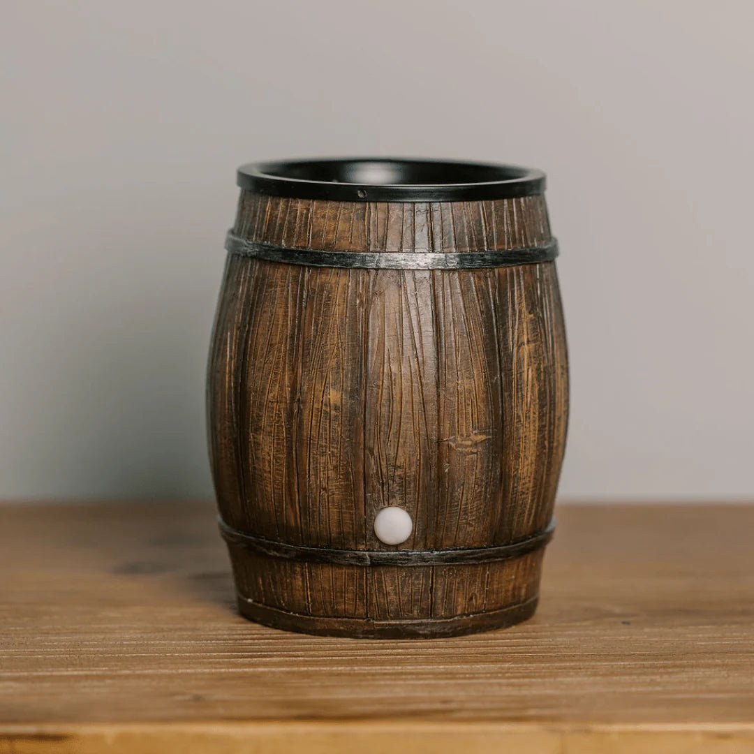 Candleberry "Bourbon Barrel" Wax Warmer with safety timer