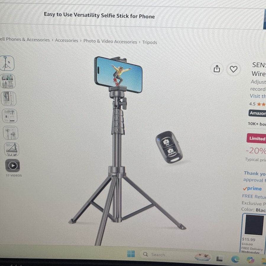 SENSYNE 62" Phone Tripod