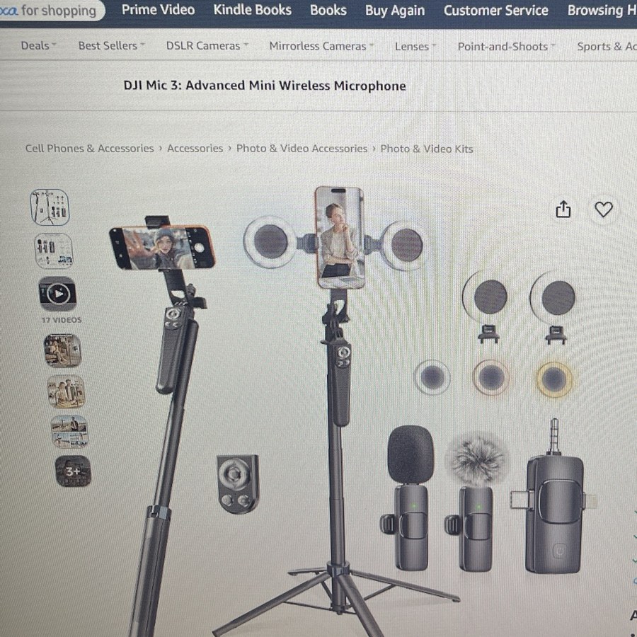 Content Creator Vlogging Kit Wireless Mic