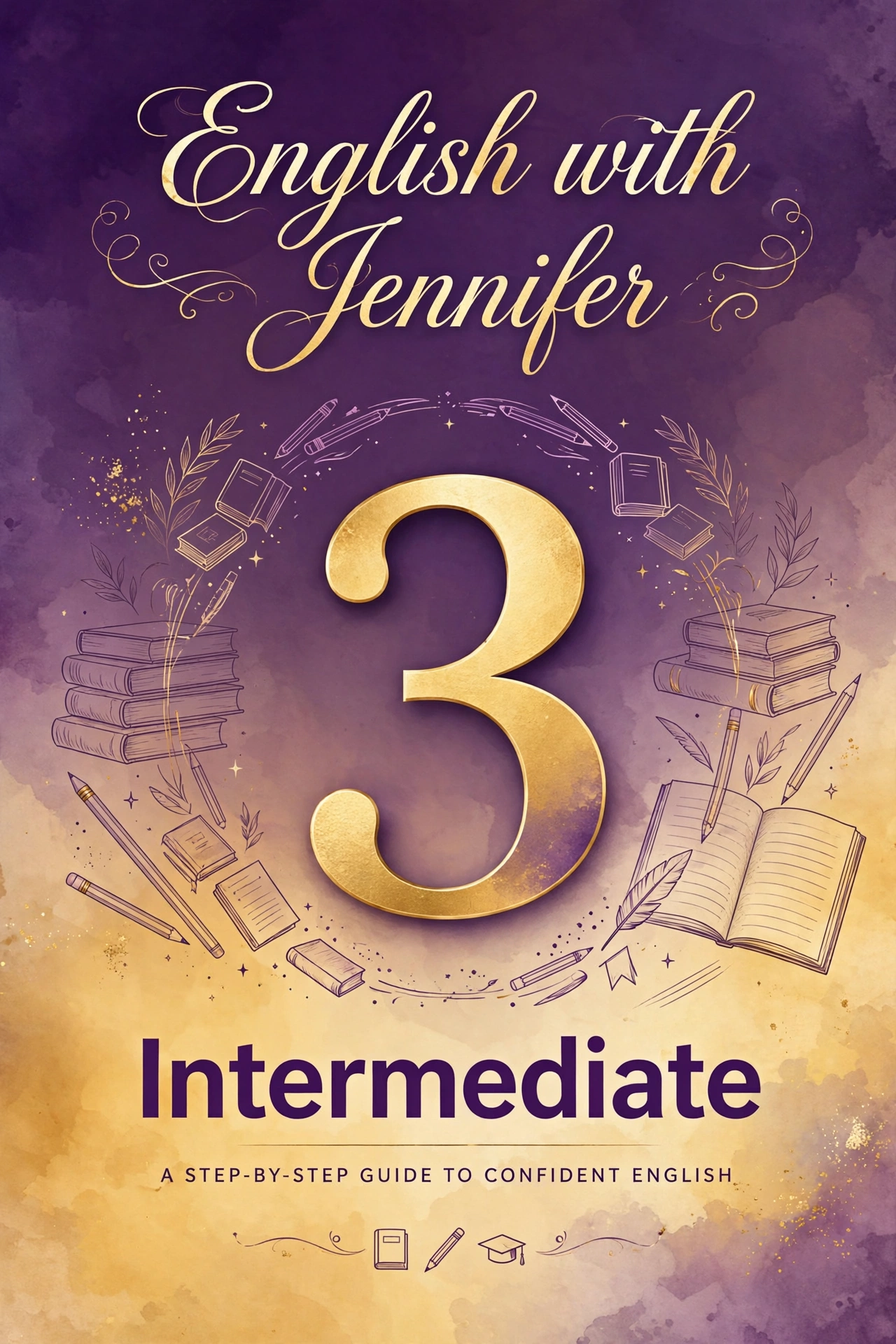 English with Jennifer Level 3 Intermediate guide cover