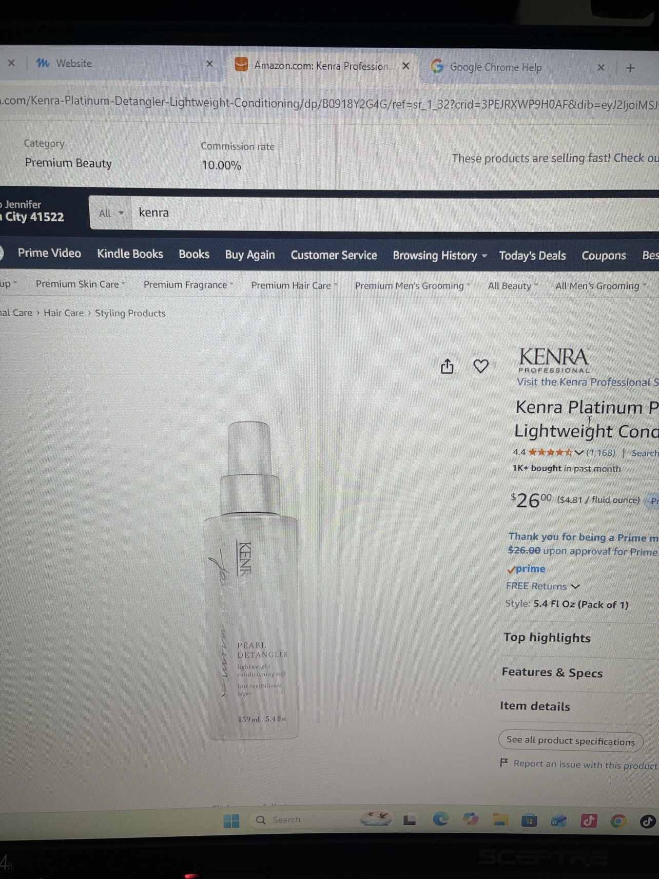 Kenra Platinum Pearl Detangler