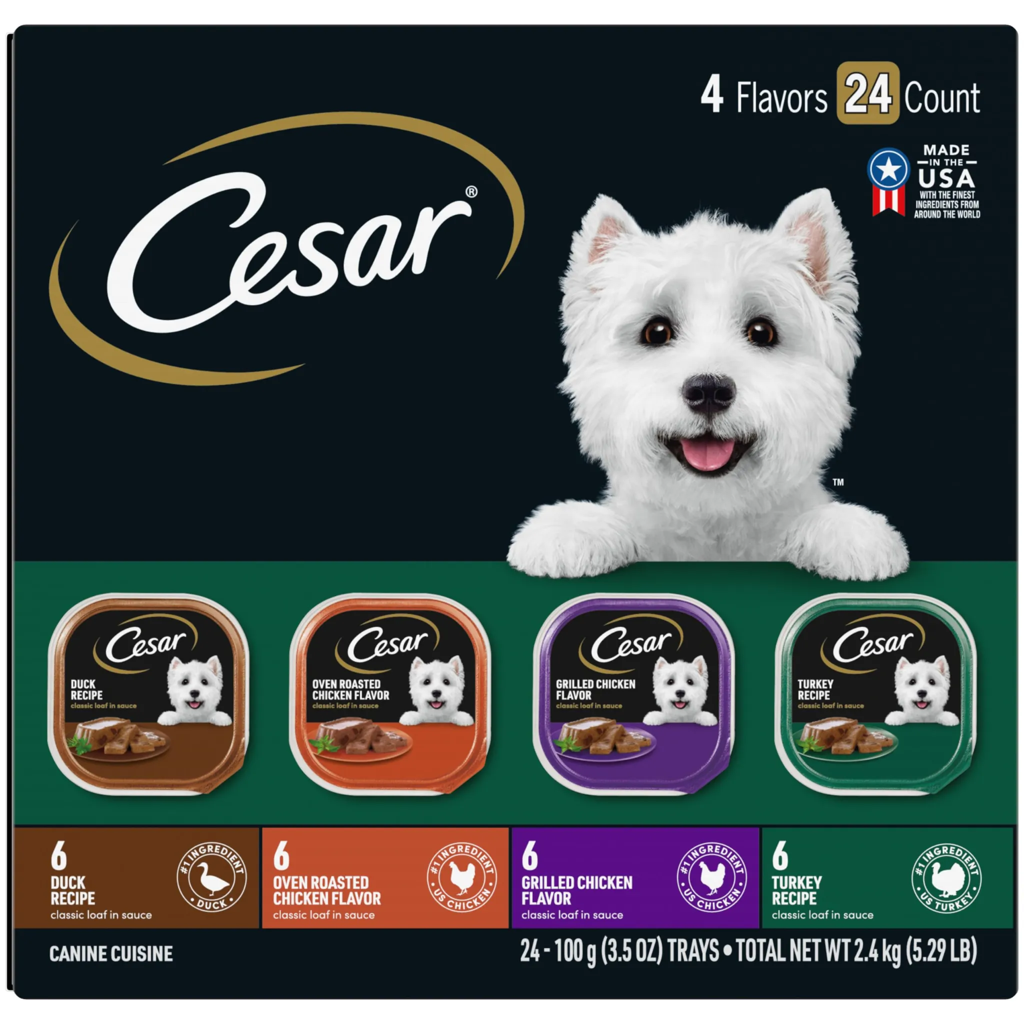 Cesar Classic Loaf in Sauce Meaty Selects 24-pack
