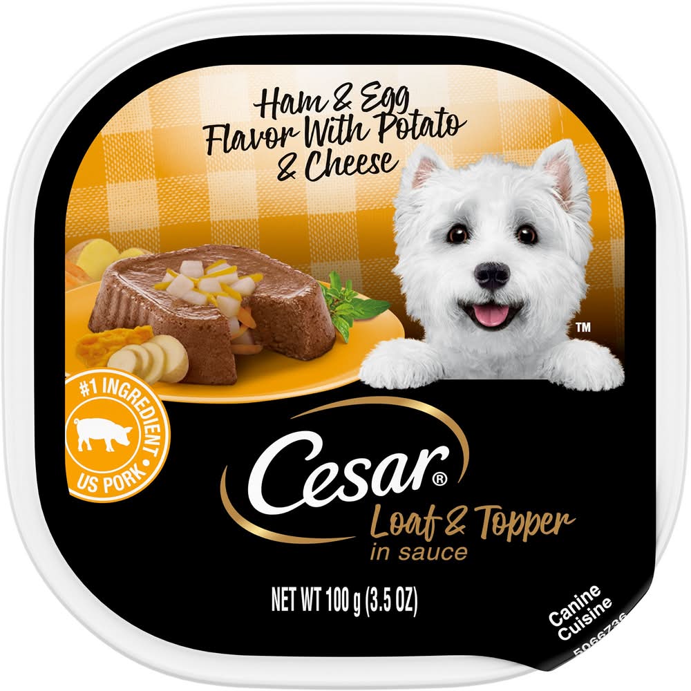 Cesar Loaf & Topper Wet Dog Food 24-pack