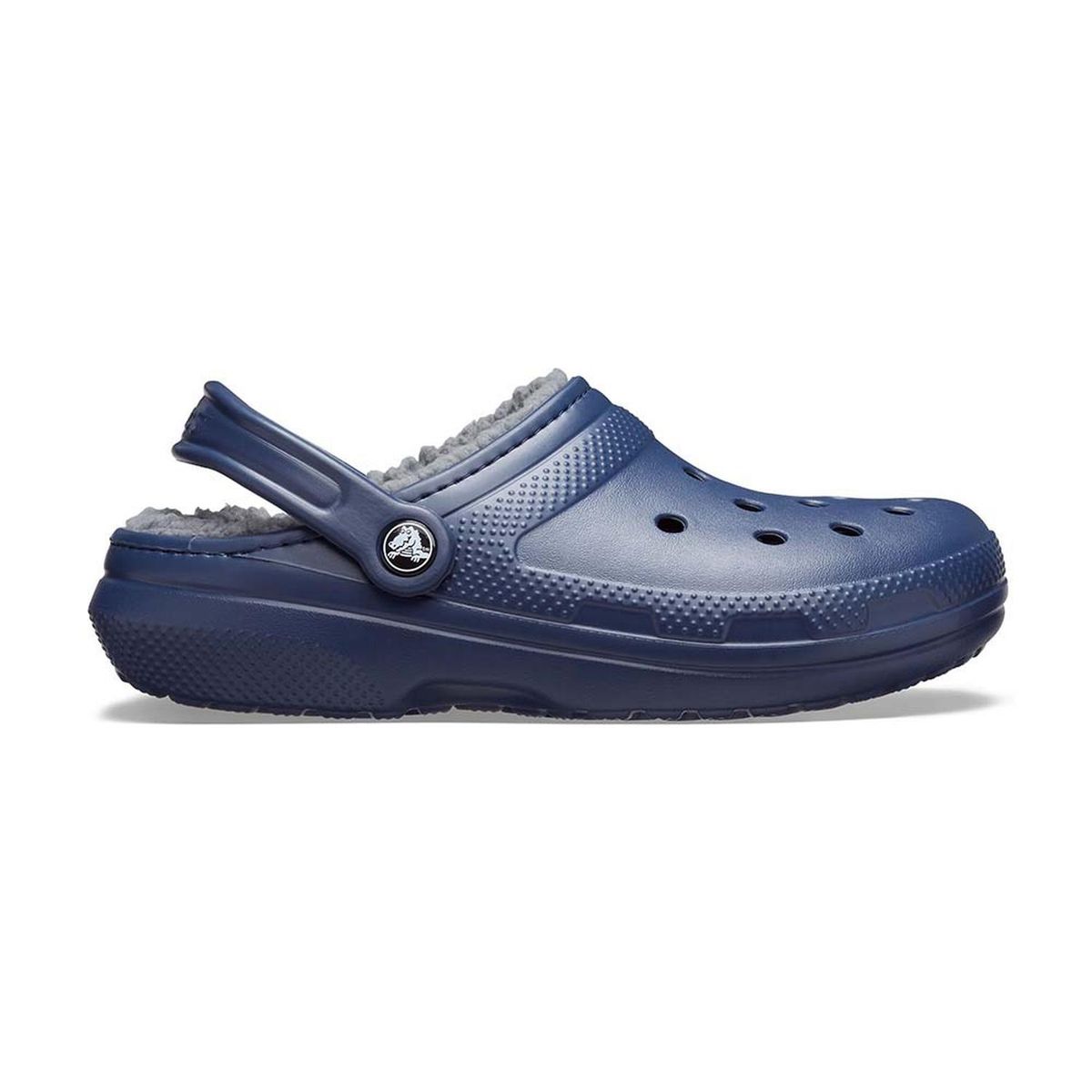 Crocs Unisex-Adult Classic Lined Clog Navy/Charcoal