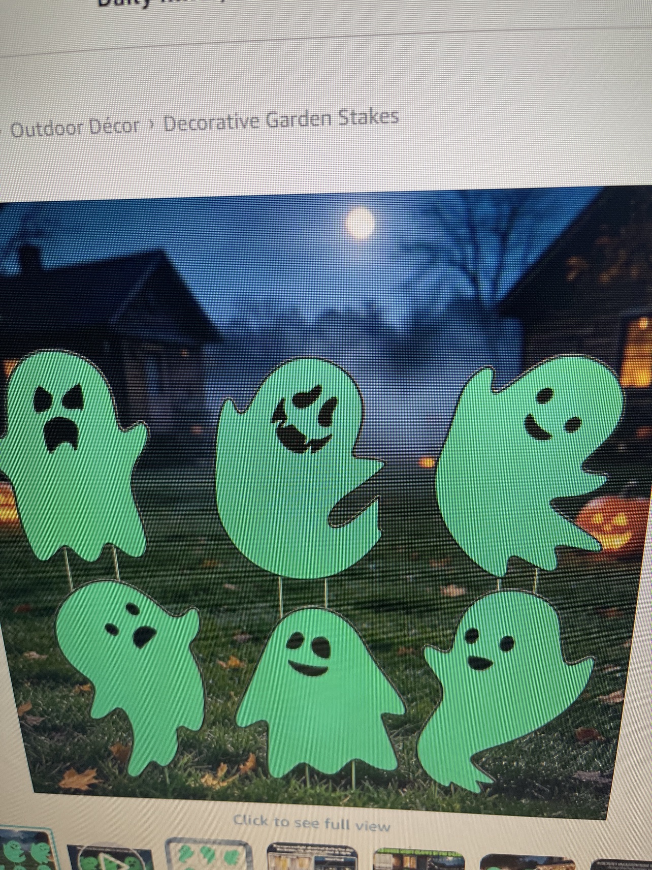 Halloween Ghost Stakes 6-Pack