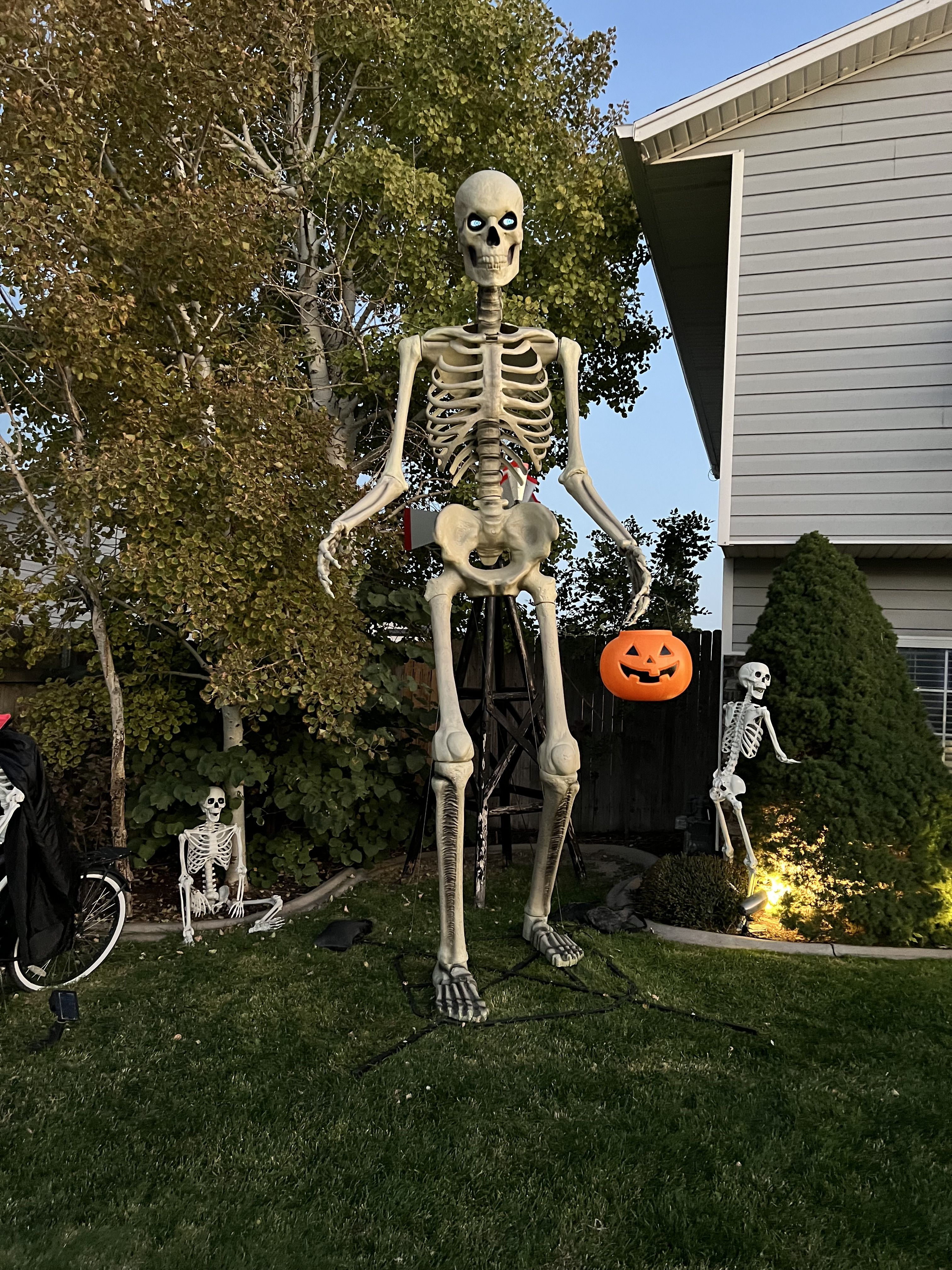 Halloween Outdoor 3-Piece Skeleton Yard Decor