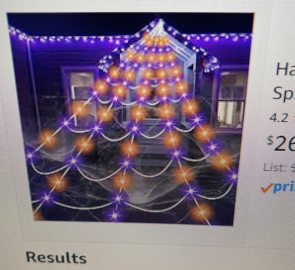 250 LED Halloween Spider Web
