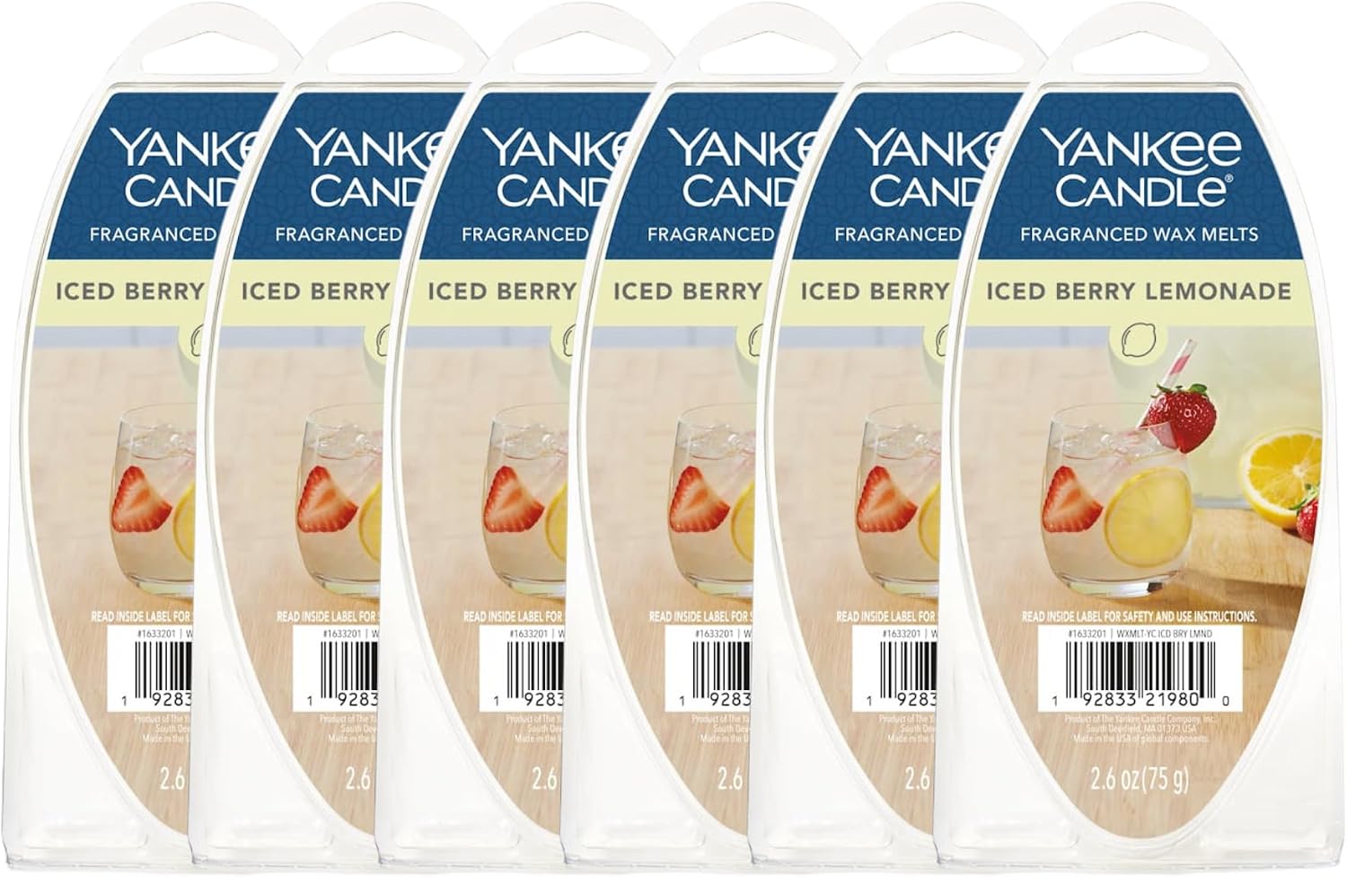 Yankee Candle Wax Melts 6-Pack Iced Berry Lemonade